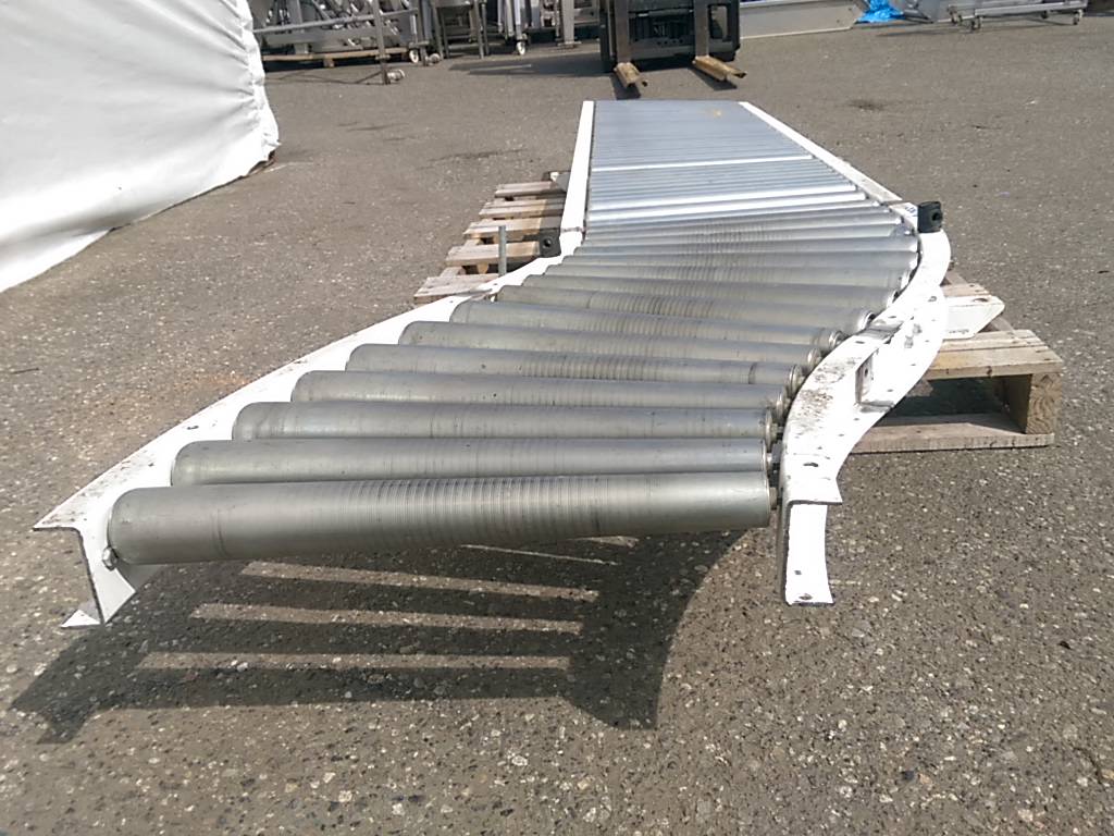 Used 135" long by 20" wide Roller Conveyor