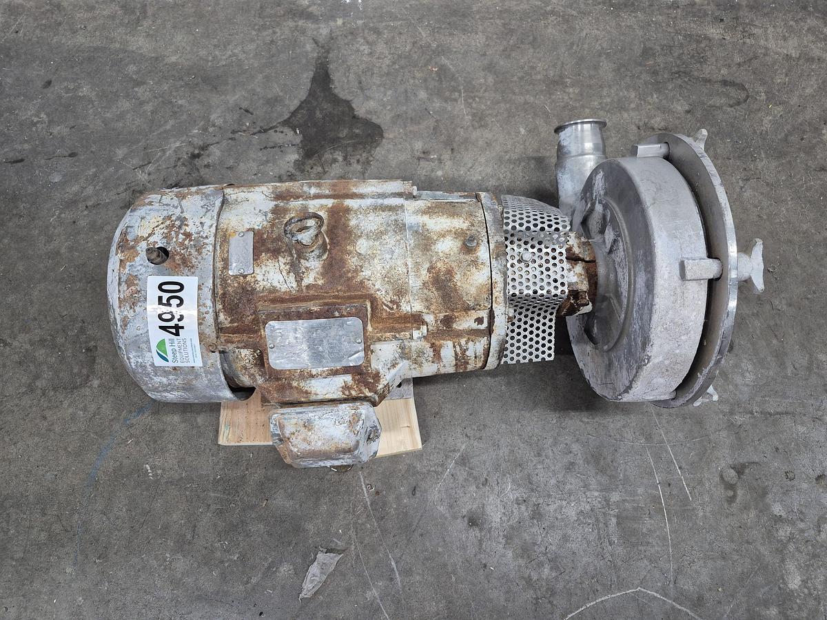 Used SS Centrifugal Pump with 10 HP Motor