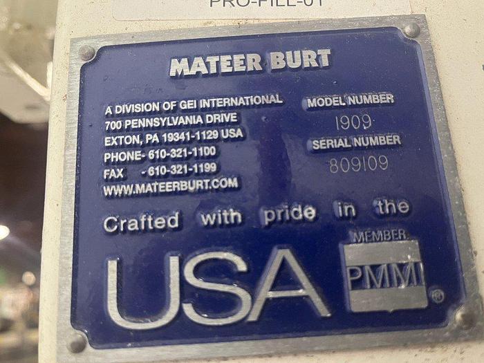 Used Mateer Burt 1909 Auger Filler