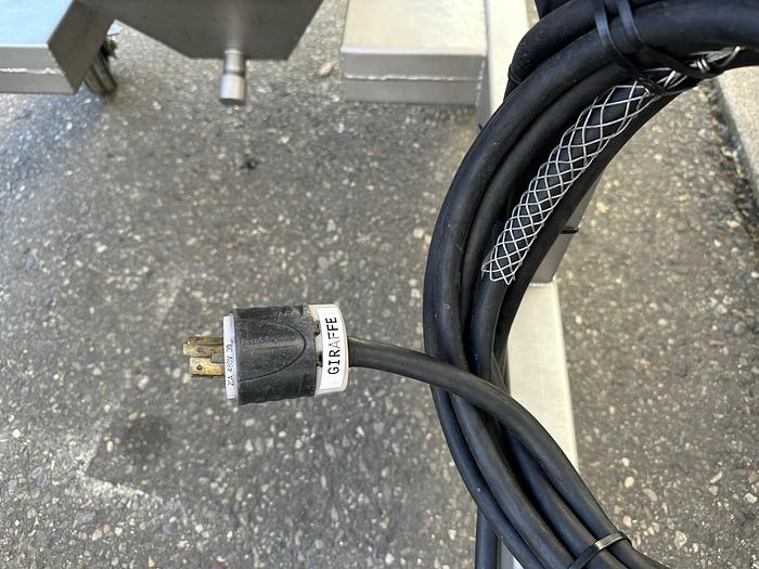 Used Incline Auger Conveyor with Hopper