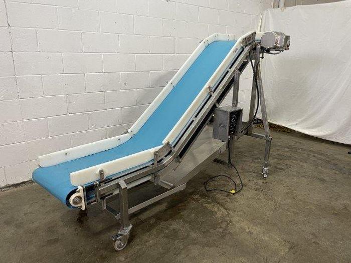 Used 9'L Incline Conveyor