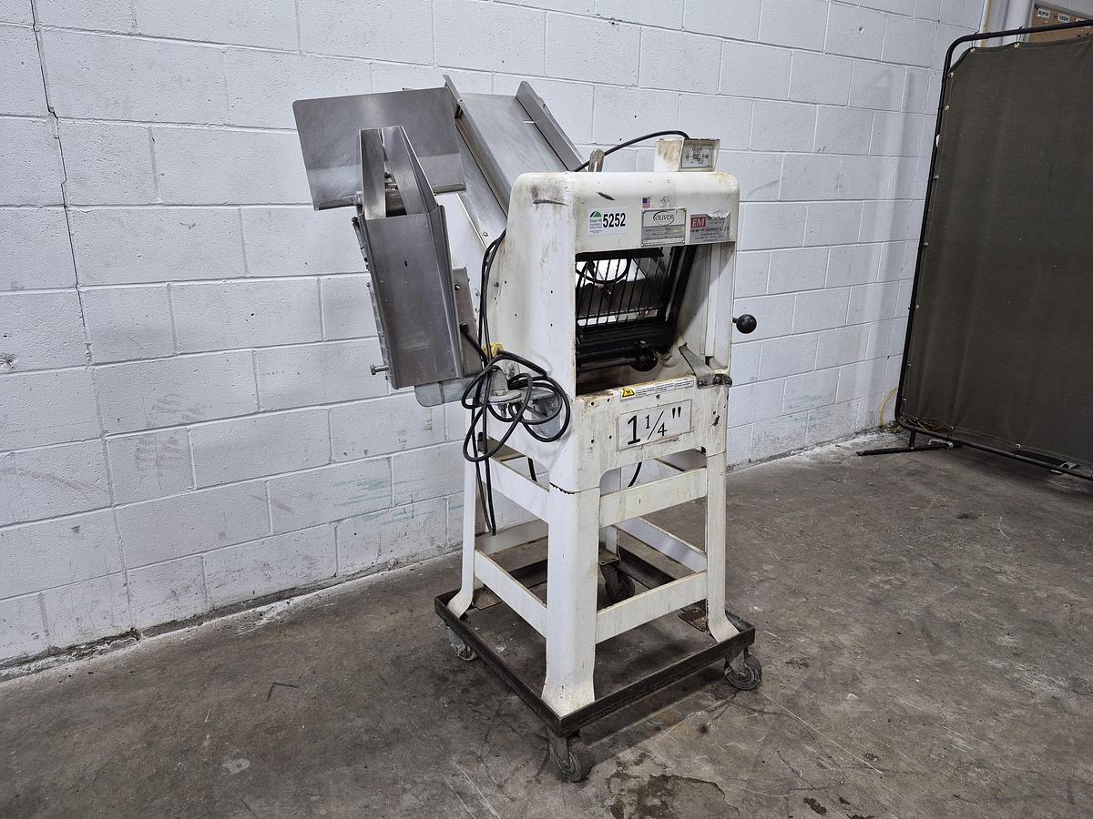 Used Oliver 797-32 Bread Slicer with Mini-Vert Air Bagger Station