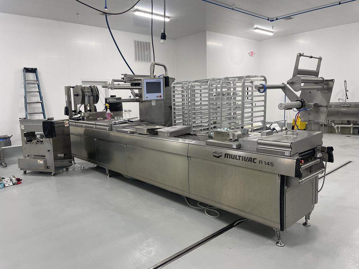 Used MULTIVAC R145 Thermoforming Packaging Machine