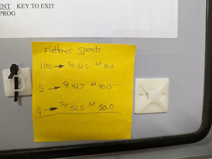 Used Flattener Conveyor