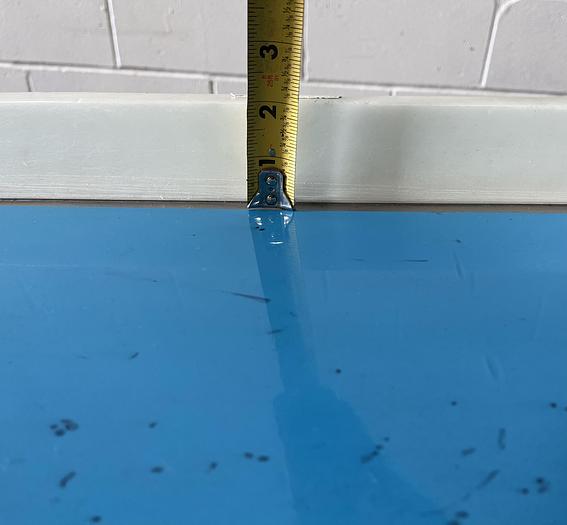 Used 8'L Inclined Packing Conveyor