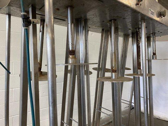 Used Pneumatic 8-Head A-Frame Cheese Press