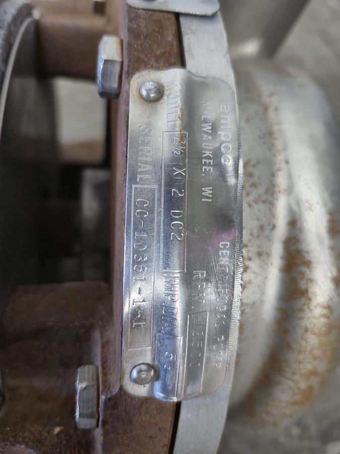 Used Ampco D Series Sanitary Centrifugal Pump