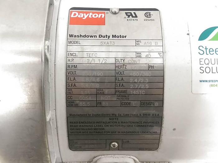 Used Dayton Washdown Motor