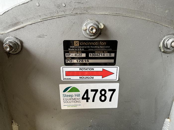 Used Cincinnati Fan Blower