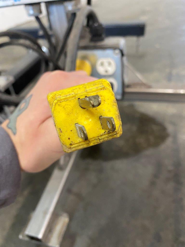 Used Auto Labe 110RH Single-Head Labeller with 310 Imprinter