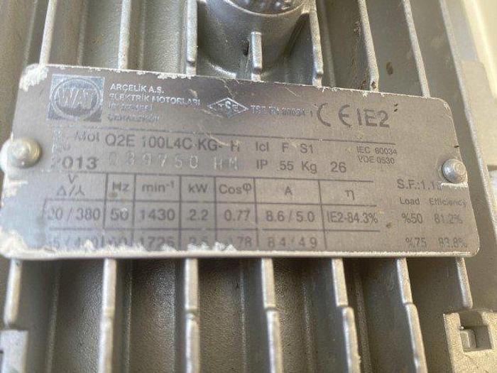 Used Bigtem Flighted Incline Conveyor