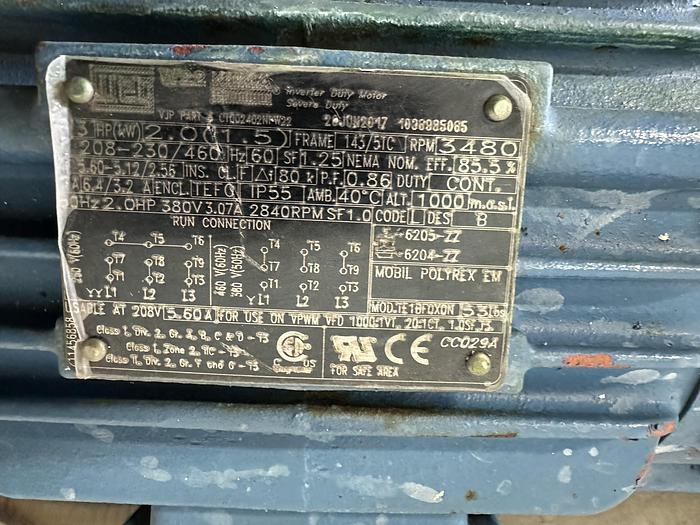 Used Travaini Liquid Ring Vacuum Pump