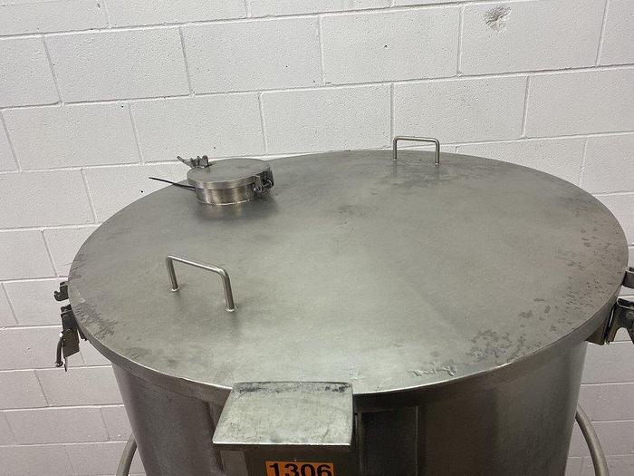 Used SS 180 Gallon Lidded Tank