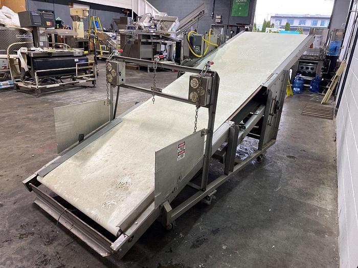 Used 13ft Long Incline Conveyor