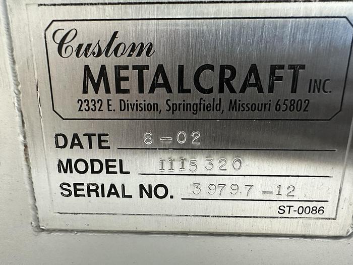 Used Metalcraft 8' x 2' Modular Belt Conveyor