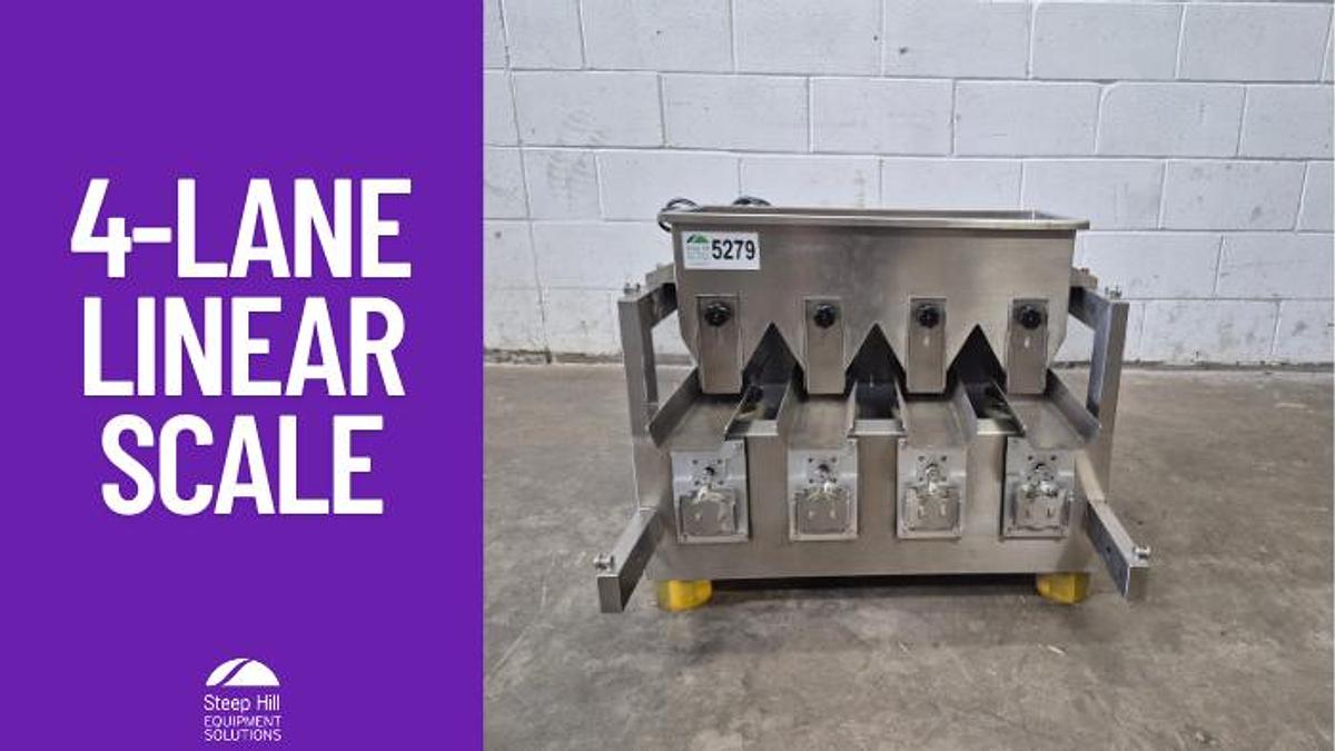 Used 4-Lane Linear Bucket Scale