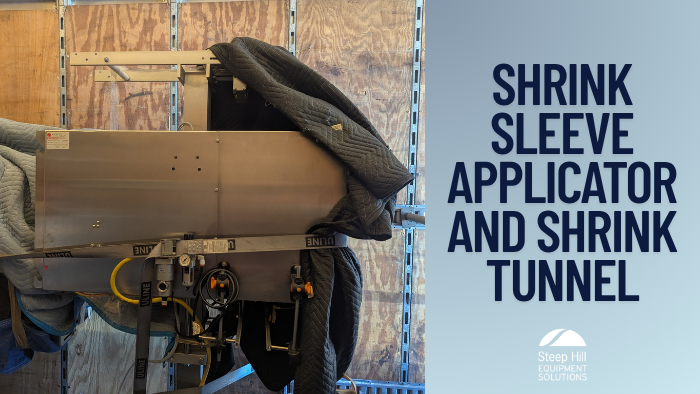 Used Axxon Shrink Sleeve Applicator and Shrink Tunnel