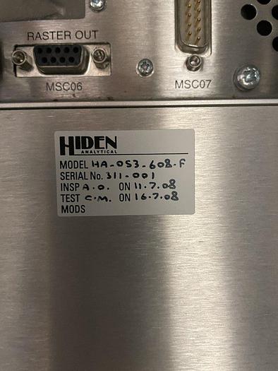 Used Hiden HPR-40 Mass Spectrometer