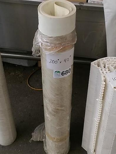 Used 42” White Conveyor Belt