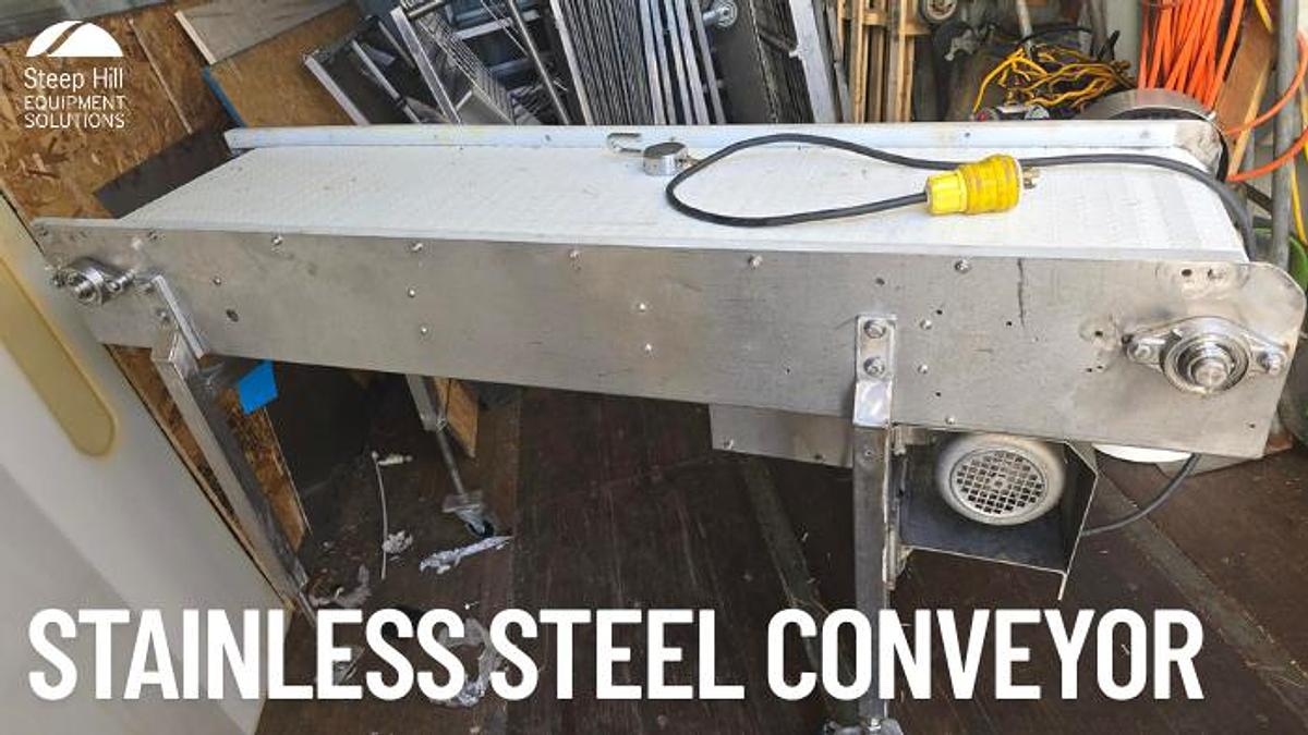 Used 0.5 HP Stainless Steel Conveyor