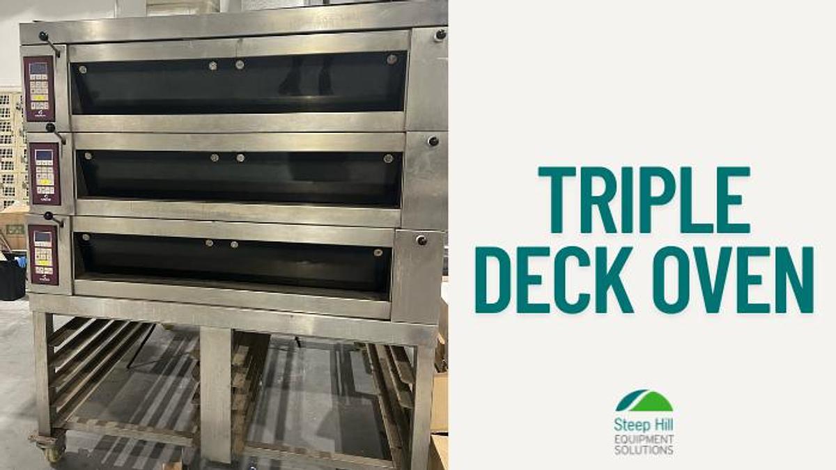 Used Electrodeck Triple Deck Oven