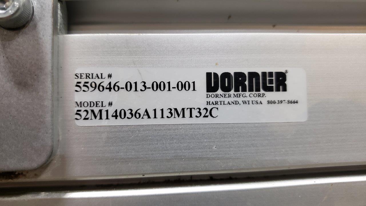 Used Dorner 8' Angled Conveyor