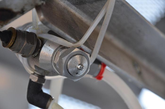 Used Berry Tumbler with Sprayer Coater