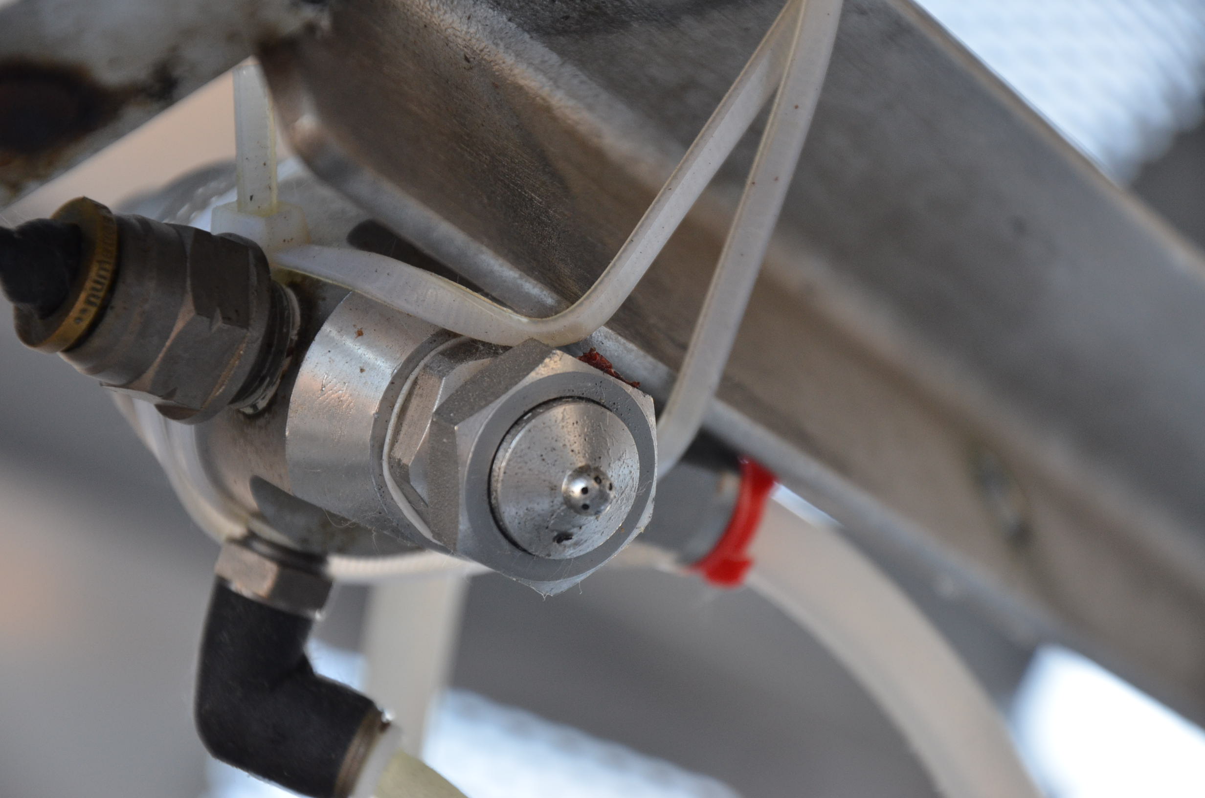 Used Berry Tumbler with Sprayer Coater