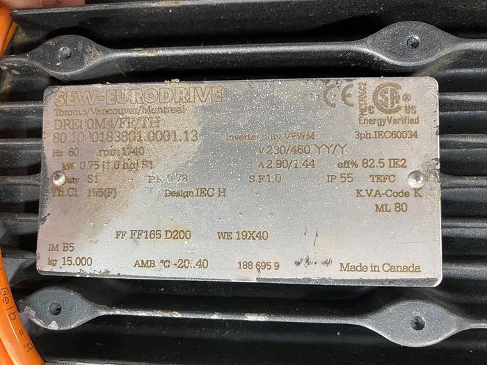 Used Sew-Eurodrive Motor with Helical Gearbox