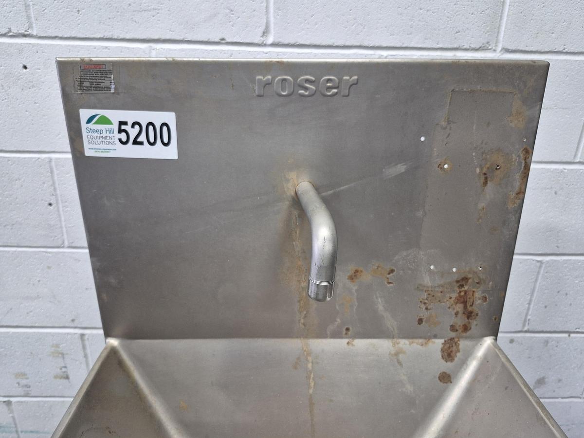 Used Roser SS Industrial Hand Wash Basin