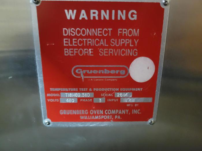 Used Gruenberg TI8H69.38D Sterilizer Oven