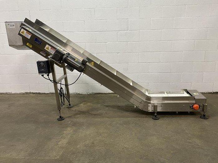 Used Bevco Cleated Incline Conveyor