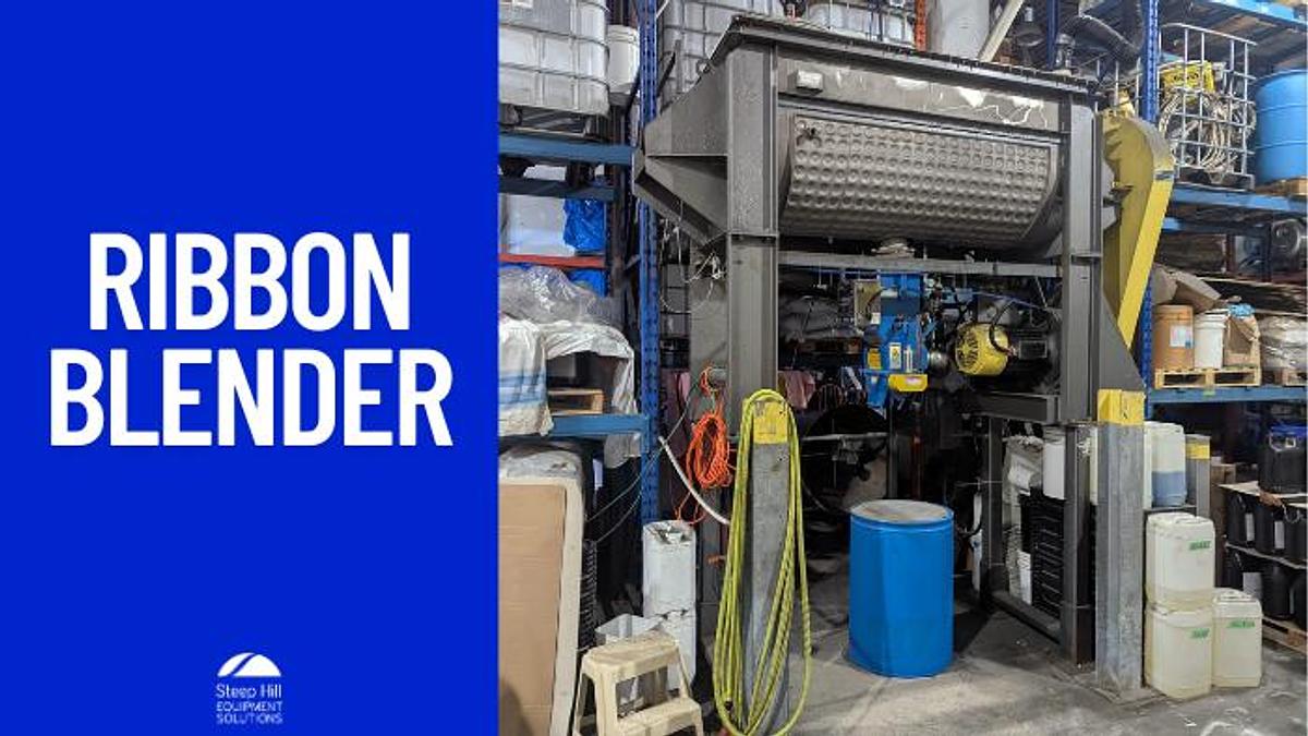 Used Jacketed Ribbon Blender with Chantland Filling System