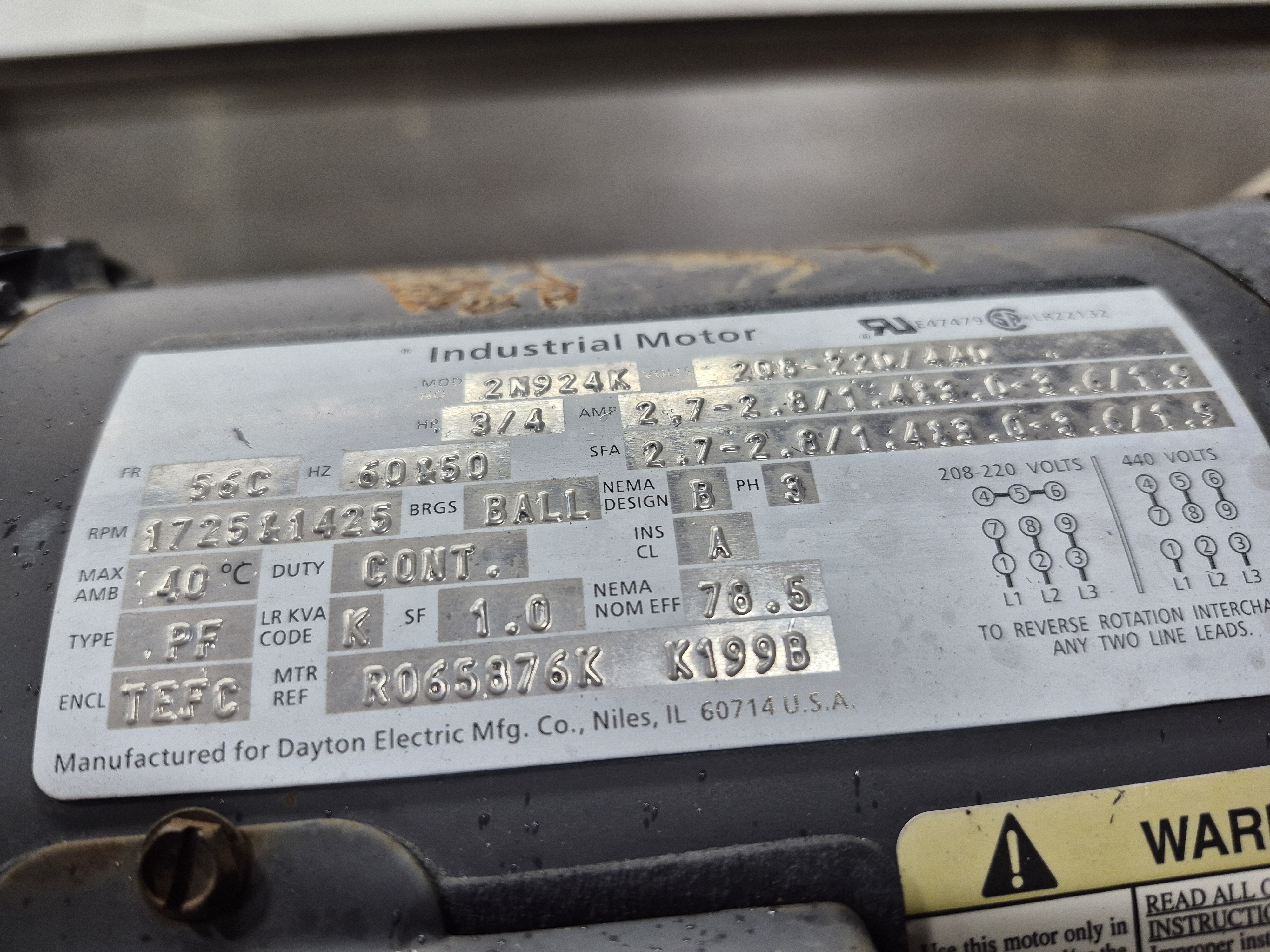 Used Incline Conveyor with 30 Gallon Tank