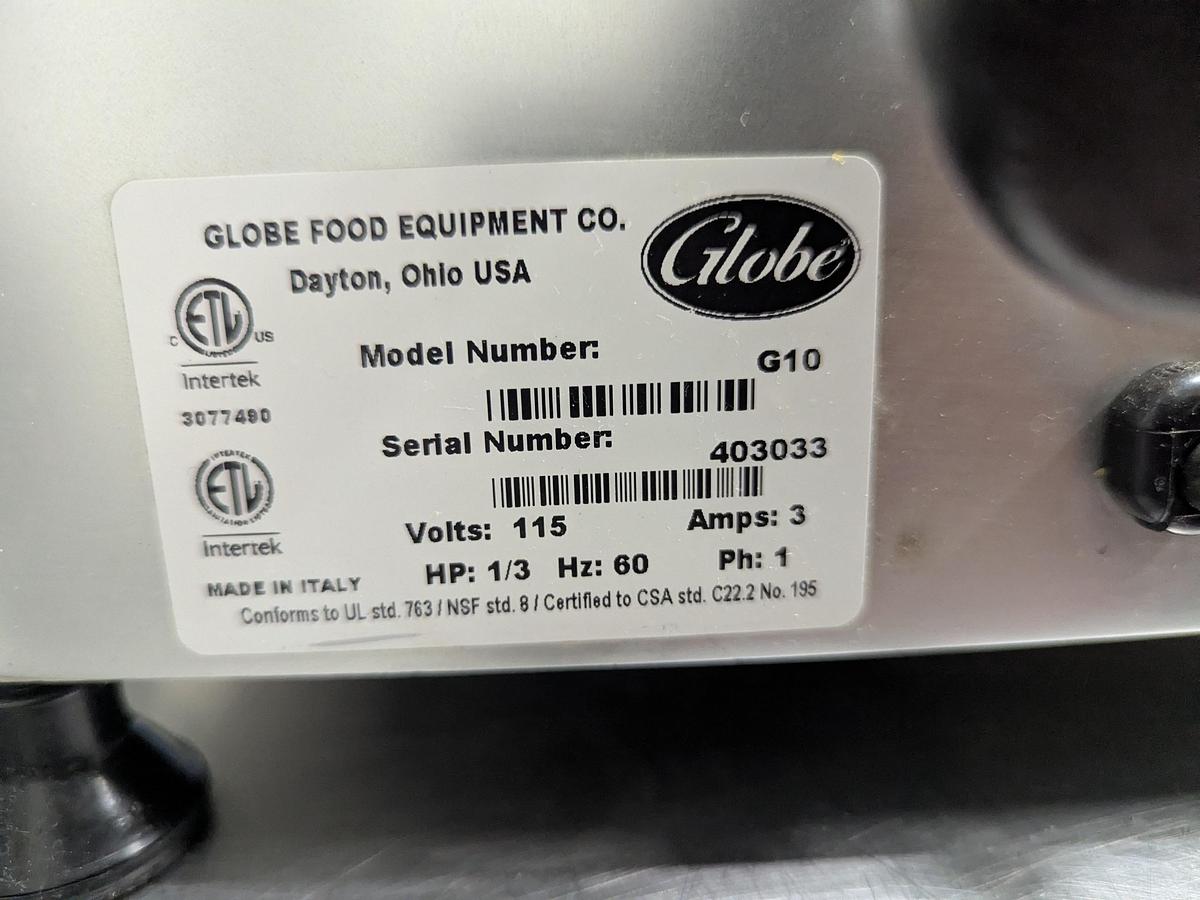 Used Globe G10 Manual Slicer