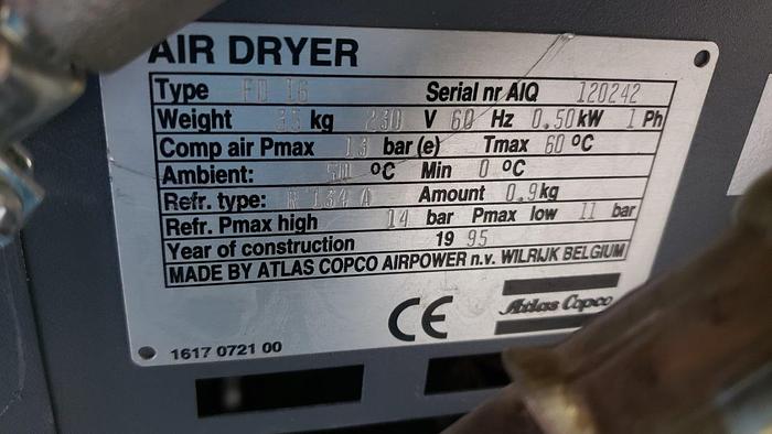 Used Atlas Copco LE Oil Free Piston Air Compressor