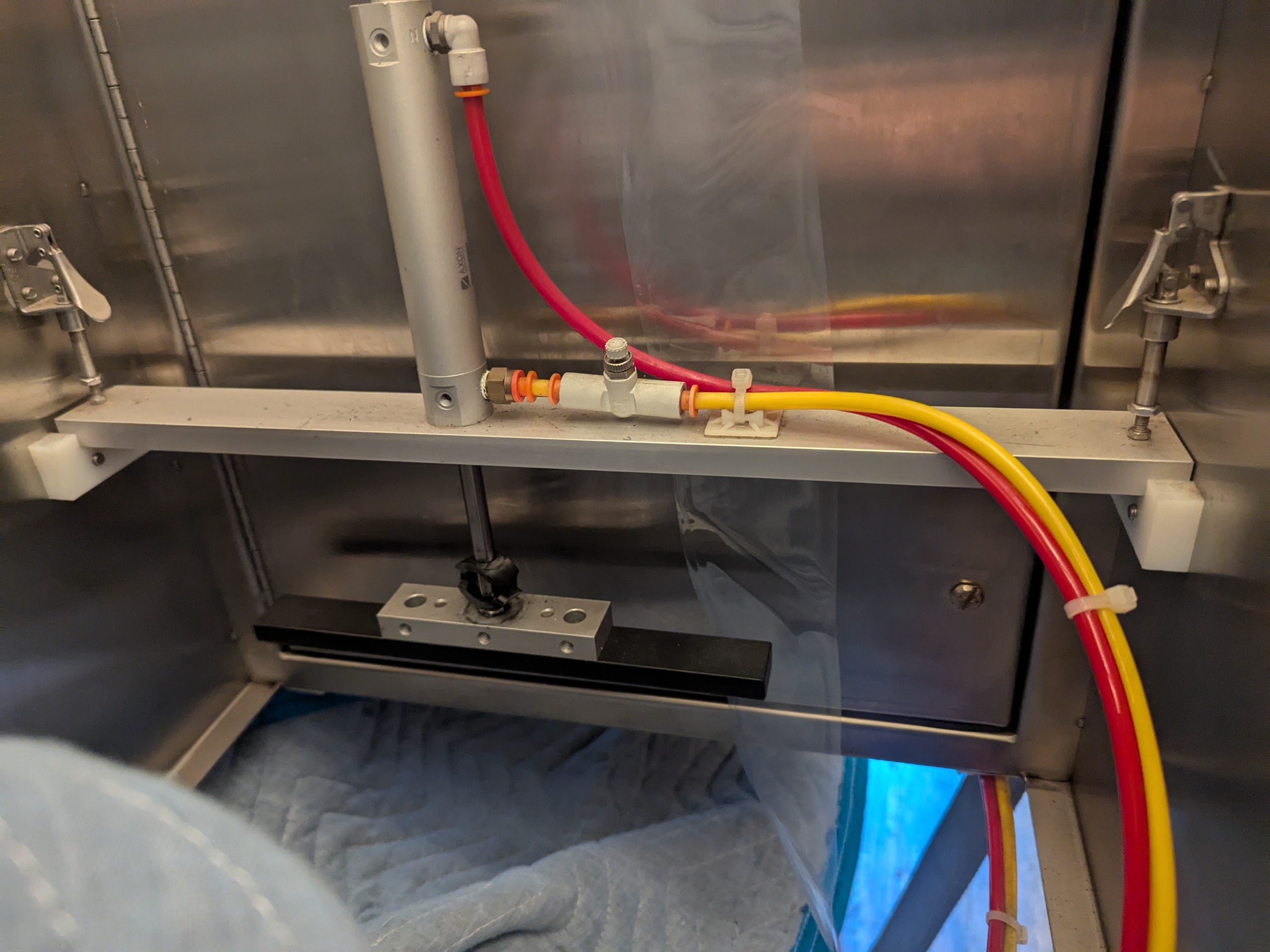 Used Axxon Shrink Sleeve Applicator and Shrink Tunnel