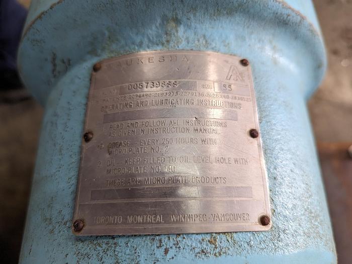 Used Waukesha 55 Positive Displacement Pump