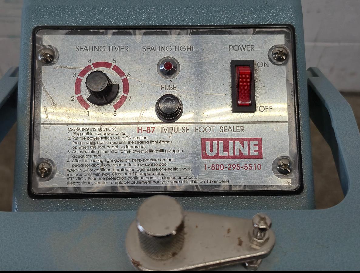 Used Uline H-87 Foot-Operated Impulse Sealer