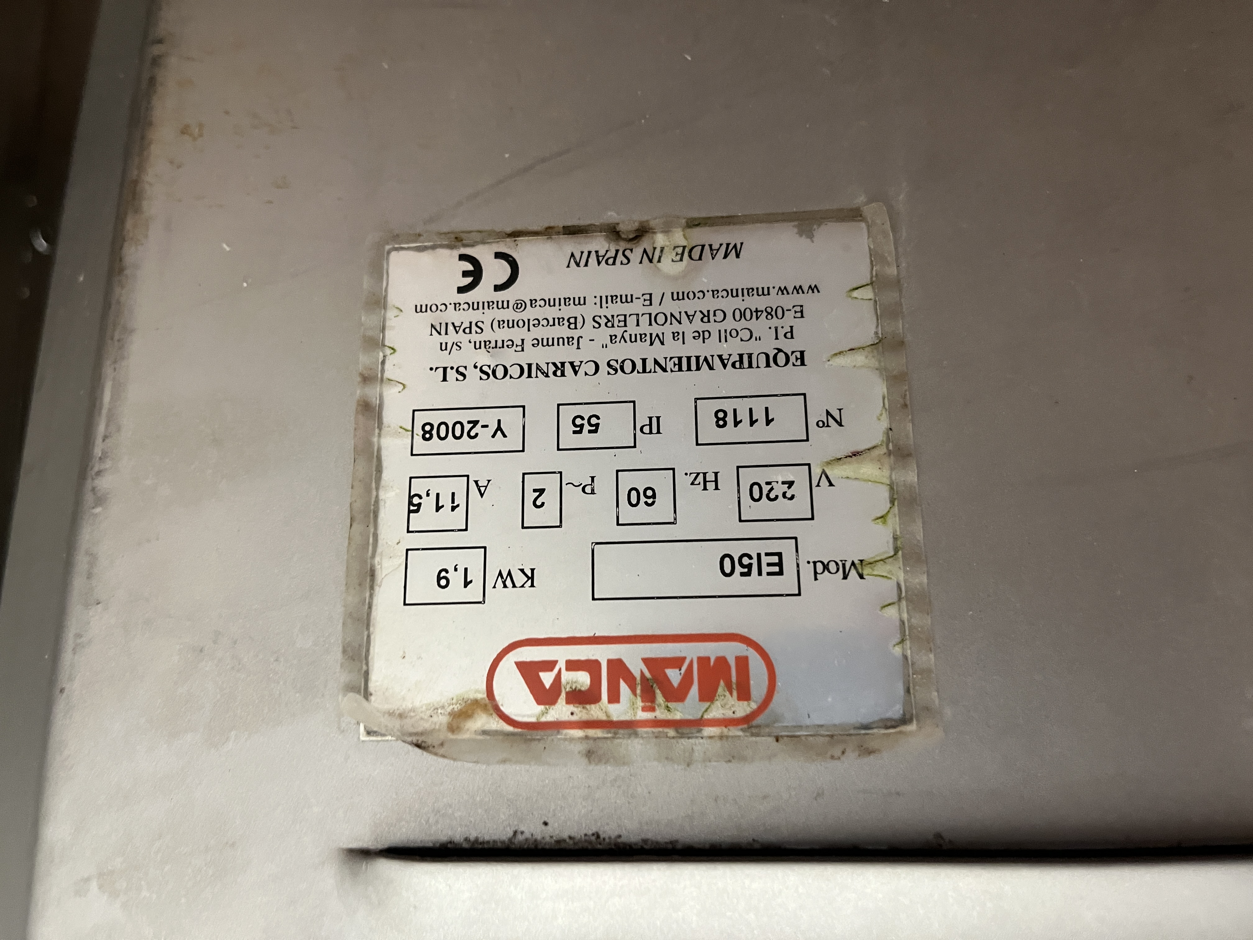 Used Mainca EI50 Sausage Filler