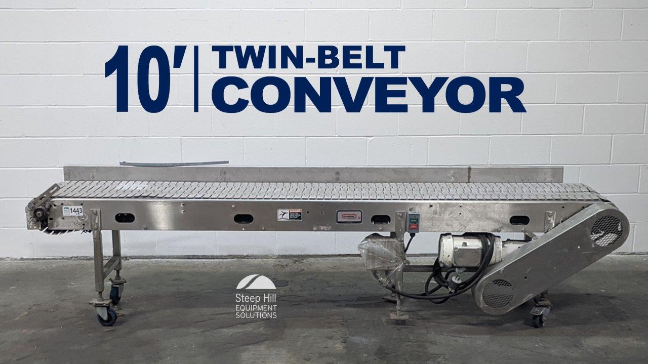 Used 10' Arrowhead Twin-Belt Conveyor