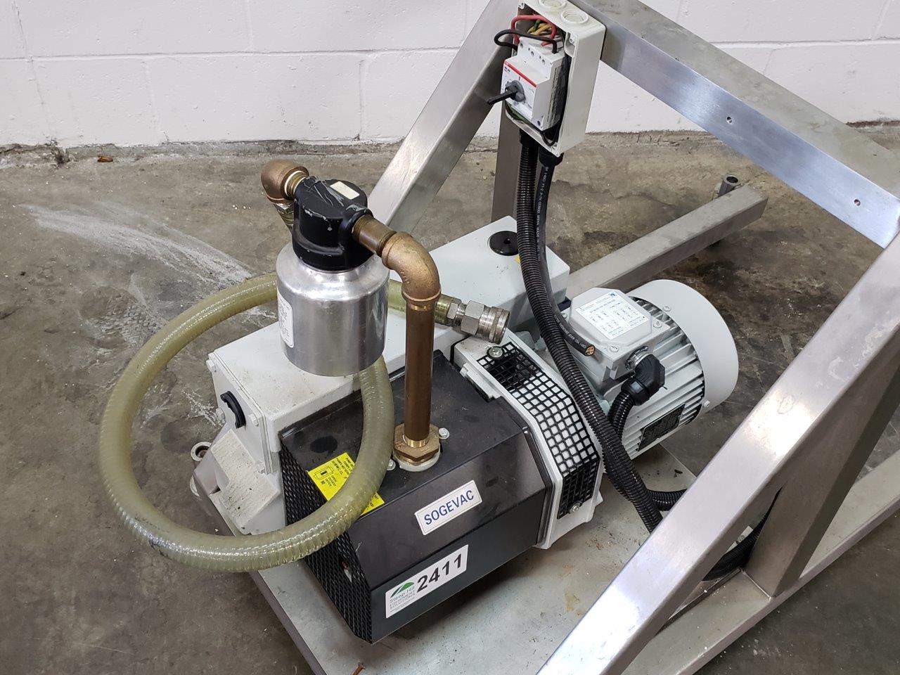 Used Sogevac SV 40 Rotary Vane Vacuum Pump