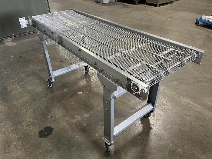 Used New Wave 6'L Wire Belt Conveyor