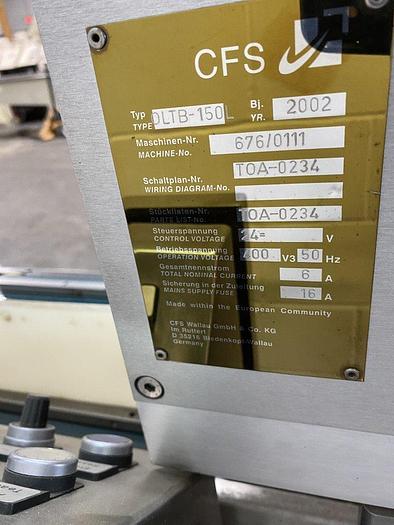 Used CFS OLTB-150L Print & Apply Labeller