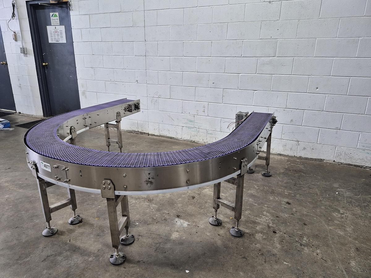 Used 180° Curved Conveyor Belt