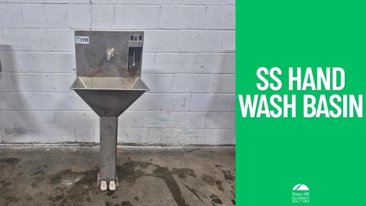 Used Roser SS Industrial Hand Wash Basin