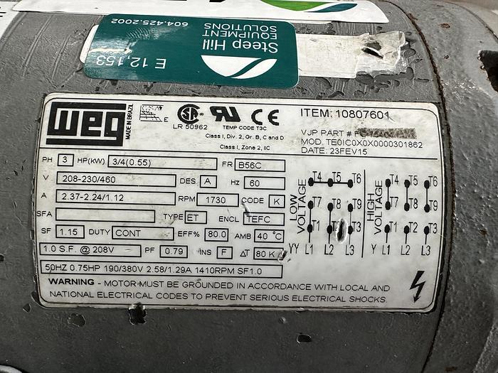 Used SPX W + 10/8 Centrifugal Pump