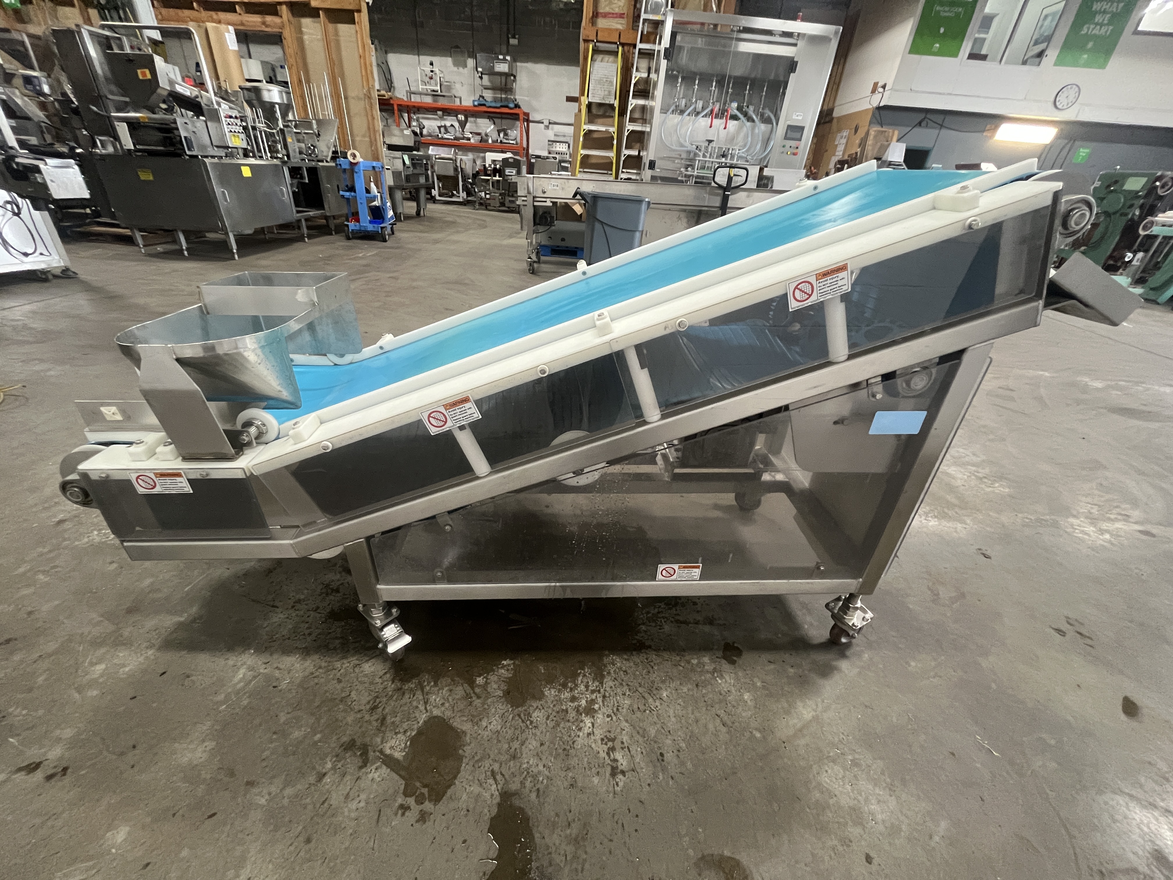 Used SafeLine Incline Conveyor Metal Detector
