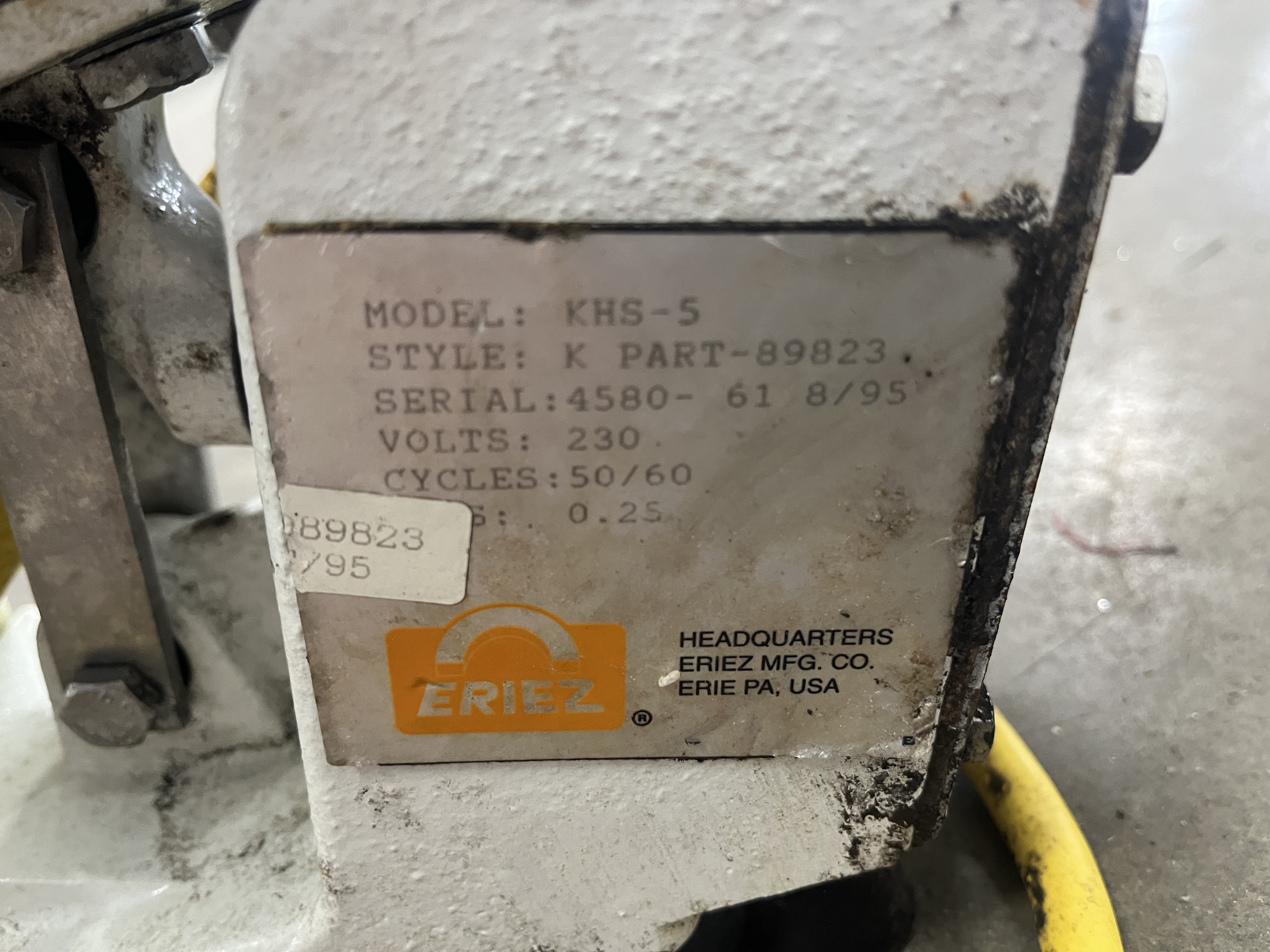 Used Eriez KHS-5 Electromagnetic Vibratory Feeder Drive