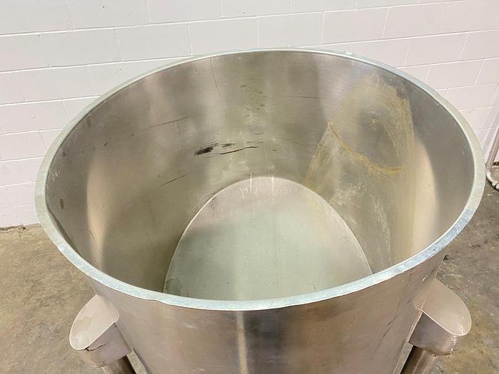 Used 90 Gallon SS Slope-Bottom Tank